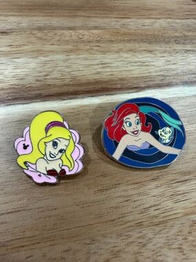 Disney Ariel & Blonde Sister Enamel Pin Set -